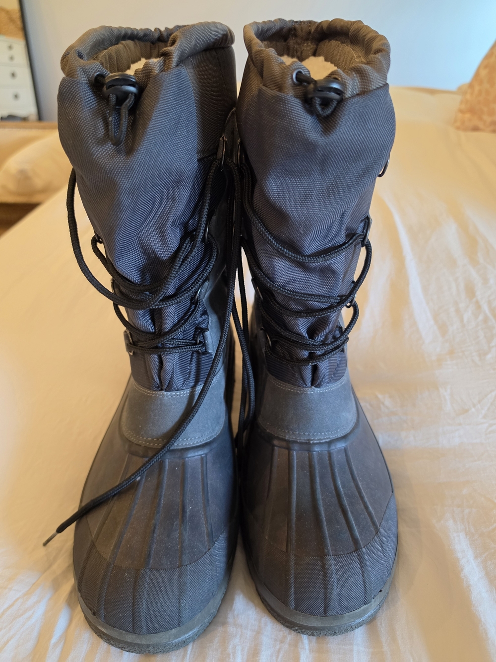 Mens Waterproof Winter Boots - Gray